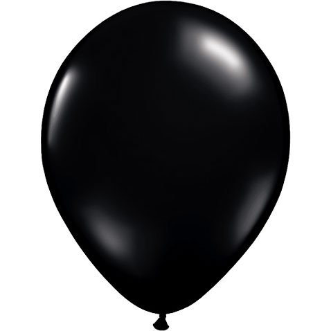 Qualatex 5" Onyx Black Latex Balloons (100ct)
