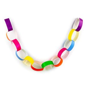 Hygloss Stick-A-Licks-Chain Arts & Crafts-Classroom Activities-Fun for Kids-Super Strips-Size 1” x 8” -100 Pcs, Assorted Colors