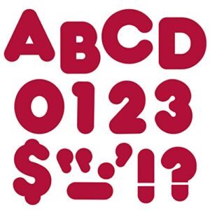 trend enterprises, inc. maroon 4″ casual uppercase ready letters