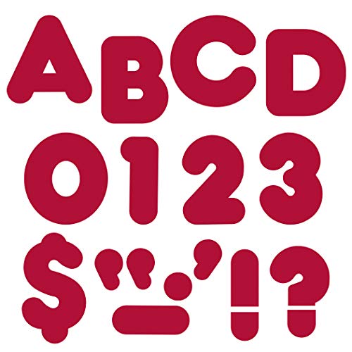 TREND enterprises, Inc. Maroon 4" Casual Uppercase Ready Letters