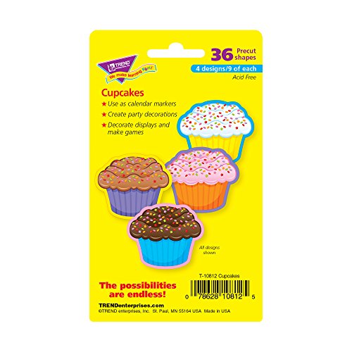 TREND enterprises, Inc. Cupcakes Mini Accents Variety Pack, 36 ct