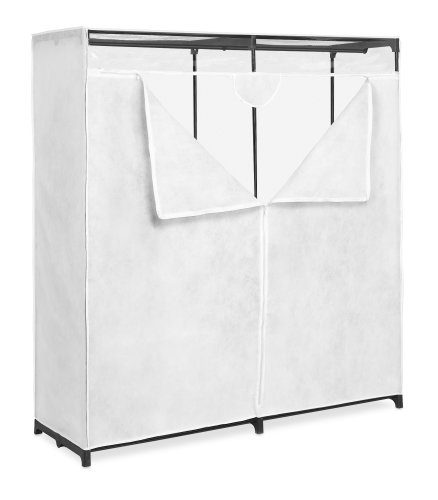 Whitmor Extra Wide Clothes Closet, White, 60"