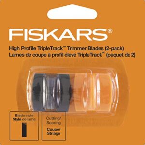 Fiskars 01-001555J TripleTrack High Profile Replacement Blades Cut/Score Style I, 1.5x1.5x1 Inch, Black and Orange