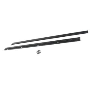 Rampage Soft Cab Top Windshield Channel | Black | 901001 | Fits 1976 - 1995 Jeep CJ, Wrangler YJ