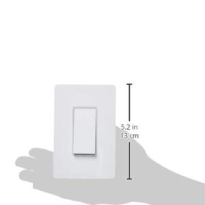 Kasa Smart Light Switch HS200P3, Single Pole, Needs Neutral Wire, 2.4GHz Wi-Fi Light Switch Works with Alexa and Google Home, UL Certified, No Hub Required, 3 Count -Pack of 1 , White