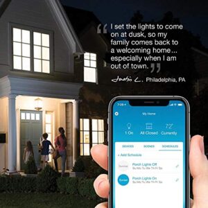 Lutron Caséta Deluxe Smart Dimmer Switch (2 Count) Kit with Caséta Smart Hub | Works with Alexa, Apple HomeKit, Ring, Google Assistant | P-BDG-PKG2W-A | White