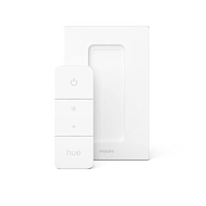 Philips Hue v2 Smart Dimmer Switch and Remote, Installation-Free, Smart Home, Exclusively for Philips Hue Smart Lights (2021 Version), White, 1-Pack