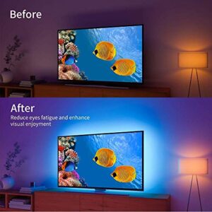 Govee TV LED Backlights, App Control TV LED Strip Lights, 7 Scene Modes & DIY Mode, 6.56FT Easy Installation USB LED TV Lights for 40-60 inch TVs, Computer, Bedroom, Gaming Monitor