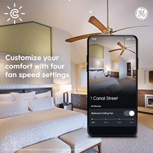 GE CYNC Ceiling Fan Smart Switch, Wi-Fi Enabled, Alexa and Google Assistant Compatible, No Hub Required, Neutral Wire Required