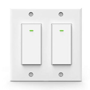 smart light switch, double smart wifi light switches, smart switch 2 gang works with alexa google assistant