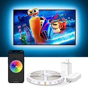 govee tv backlights, 10ft led lights for tv work with alexa, google assistant and app, music sync, 16 million rgb diy colors, tv led backlight for 46-60 inch tvs, usb powered