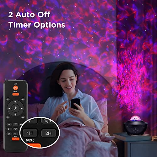 Star Projector, Galaxy Projector for Bedroom with Night Light Bluetooth Speaker&Remote for Room Decor, Works with Alexa＆Smart App, Christmas Gifts for Kids Women Man