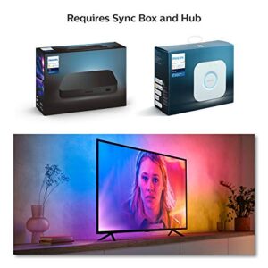 Philips Hue Play Gradient 65" TV LED Backlight Lightstrip, Flowing Multicolor Effect, Surround Lighting for Home Theater, Sync with Movies, Music and Video Games, Requires Hue Bridge and HDMI Sync Box