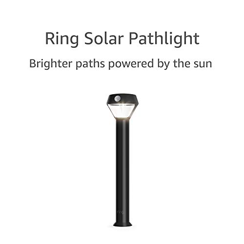 Ring Solar Pathlight - Outdoor Motion-Sensor Security Light, Black (Bridge required)