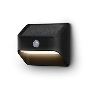ring solar steplight — outdoor motion-sensor security light, black (bridge required)