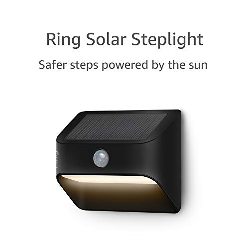 Ring Solar Steplight -- Outdoor Motion-Sensor Security Light, Black (Bridge required)