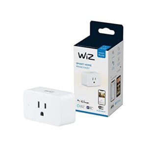 wiz connected wifi smart plug, compatible with alexa and google home assistant, white