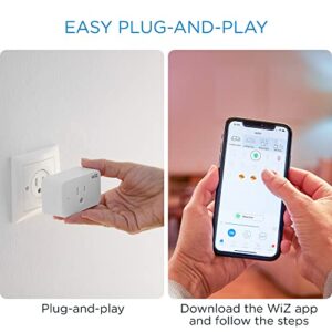 WiZ Connected WiFi Smart Plug, Compatible with Alexa and Google Home Assistant, White