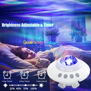 Star Projector Galaxy Light Projector for Bedroom Adult Aurora Light Projector Bluetooth Music Speaker Northern Lights Star Projector Night Light with Remote Control for Baby Kids Party Birthday Gift