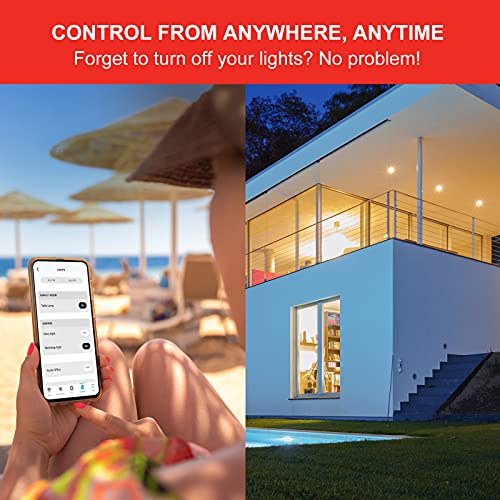 Sengled Alexa Light Bulb, Smart Flood Light Bulb, Smart Bulbs That Work with Alexa, BR30 Soft White 65W 2700K Recessed Dimmable LED Light Bulbs 650 LM, Bluetooth Light Bulb, No Hub Required, 2 Pack