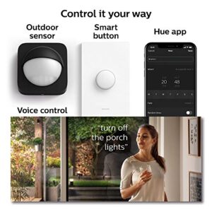 Philips Hue Econic Outdoor White & Color Wall & Ceiling Light Fixture (Hue Hub Required, Compatible with Alexa, Apple Homekit & Google Assistant)