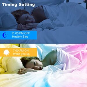 DAYBETTER Smart Led Lights 32.8ft, App Controlled Led Strip Lights Kits with 24 Keys Remote, Timer Schedule Led Lights Strip, Color Changing Led Lights for Bedroom Party Kitchen