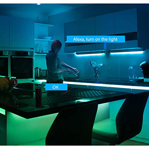 DAYBETTER Smart WiFi App Control Led Strip Lights Work with Alexa Google Assistant -16.4 feet