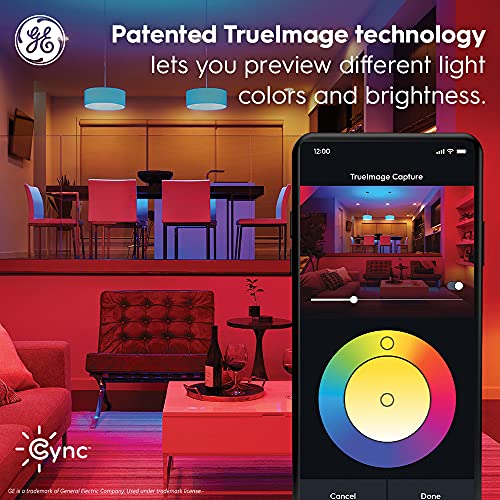 GE CYNC Smart Home Starter Kit, Smart Bulb and Dimmer Switch, Bluetooth and Wi-Fi Enabled, Alexa and Google Assistant Compatible