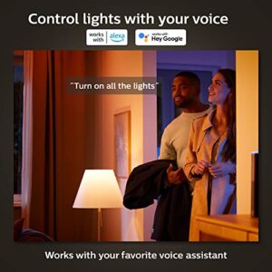 Philips Hue Slim 6" Downlight, White and Color LED Smart Light (Bluetooth Compatible), Voice Control with Alexa, Apple HomeKit & Google Assistant, 1-Pack