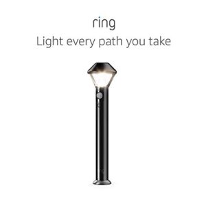 Ring Smart Lighting – Pathlight, Battery-Powered, Outdoor Motion-Sensor Security Light, Black (Bridge required)