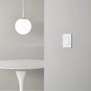 Amazon Basics Single Pole Smart Dimmer Switch, Neutral Wire Required, 2.4 Ghz WiFi, Works with Alexa