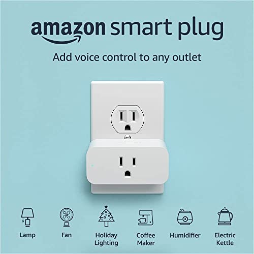 Amazon Smart Plug, for home automation, Works with Alexa - A Certified for Humans Device