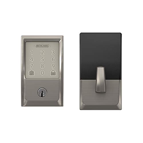 Schlage Encode Smart Wi-Fi Deadbolt with Century Trim in Satin Nickel