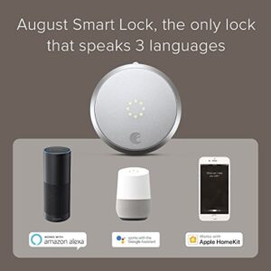 August Connect Wi-Fi Bridge, Remote Access, Alexa Integration for Your August Smart Lock, white