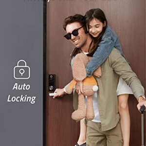 eufy Security S230 Smart Lock Touch & Wi-Fi, Fingerprint Scanner, Keyless Entry Door Lock, Smart Wi-Fi Lock, Bluetooth Electronic Deadbolt, Touchscreen Keypad, BHMA Certified, IP65 Weatherproofing