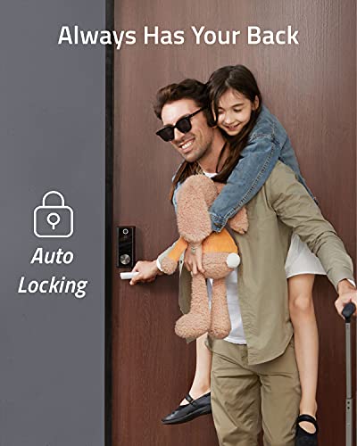 eufy Security S230 Smart Lock Touch & Wi-Fi, Fingerprint Scanner, Keyless Entry Door Lock, Smart Wi-Fi Lock, Bluetooth Electronic Deadbolt, Touchscreen Keypad, BHMA Certified, IP65 Weatherproofing