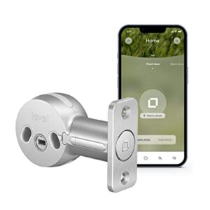 Level Bolt Smart Lock - Smart Deadbolt that Works with Your Existing Lock for Keyless Lock Entry, App-Enabled Bluetooth Lock with Smartphone Access, Compatible with Apple HomeKit