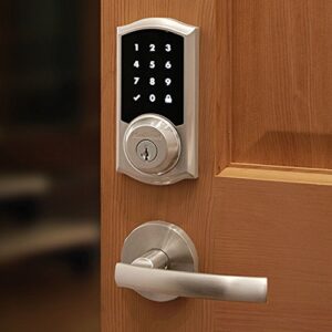 Kwikset Premis Touchscreen Smart Lock Electronic Deadbolt, Works with Apple HomeKit via Apple HomePod or Apple TV, in Satin Nickel