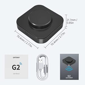 SMONET Smart Lock Wi-Fi Gateway, G2 Gateway Wi-Fi Bridge Remote Control Keyless Entry Door Lock, Smart Hub Work with Alexa, Google Home Voice Control for Homes and Hotel