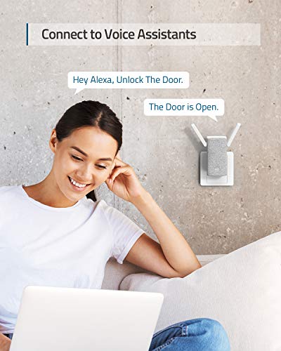 Certified Wi-Fi Bridge for eufy Security Smart Lock, Remote Wi-Fi Unlocking, Instant Notifications, Connect to The Google Assistant or Alexa, Official eufy Accessory.