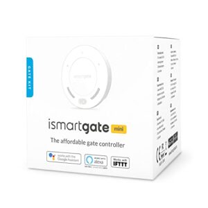 ismartgate Mini Smart Gate Opener Remote, APP Control, Compatible with Amazon Alexa, Google Assistant, IFTTT, Compatible with All Gate Openers. Wireless Sensor Included.