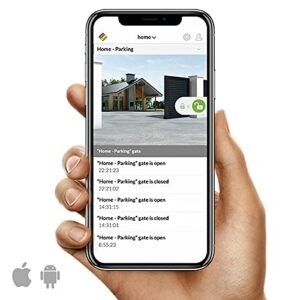 ismartgate Mini Smart Gate Opener Remote, APP Control, Compatible with Amazon Alexa, Google Assistant, IFTTT, Compatible with All Gate Openers. Wireless Sensor Included.