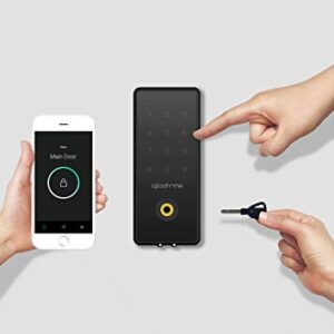 Igloohome Deadbolt 2S Digital Smart Lock, Keyless Entry, Electronic Keypad, Airbnb Sync - Remotely Generate Bluetooth-Keys/Access Codes for Single Use/Recurring Visits/Exact Date/Time Without Internet