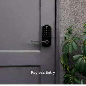 Yale | LiftMaster Smart Lock with Keypad Lever- Works with myQ App & Key by Amazon in-Garage Delivery when paired with Smart Garage Hub (sold separately), Oil Rubbed Bronze