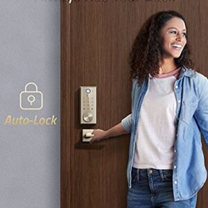 eufy Security S230 Smart Lock Touch & Wi-Fi, Fingerprint Scan, Keyless Entry Door Lock, Smart Built-in Wi-Fi Lock, Bluetooth Electronic Deadbolt, Touchscreen Keypad, BHMA Certified, IP65 Weatherproof