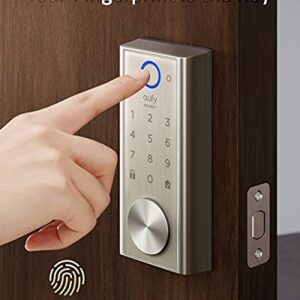 eufy Security S230 Smart Lock Touch & Wi-Fi, Fingerprint Scan, Keyless Entry Door Lock, Smart Built-in Wi-Fi Lock, Bluetooth Electronic Deadbolt, Touchscreen Keypad, BHMA Certified, IP65 Weatherproof