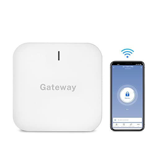 LOQRON Wi-Fi Gateway for Tuya Smart Door Lock, Wi-Fi Bridge for Bluetooth Lock Remotely Control with Tuya/SmartLife App, Gateway Smart Hub Remote Control for Door Locks