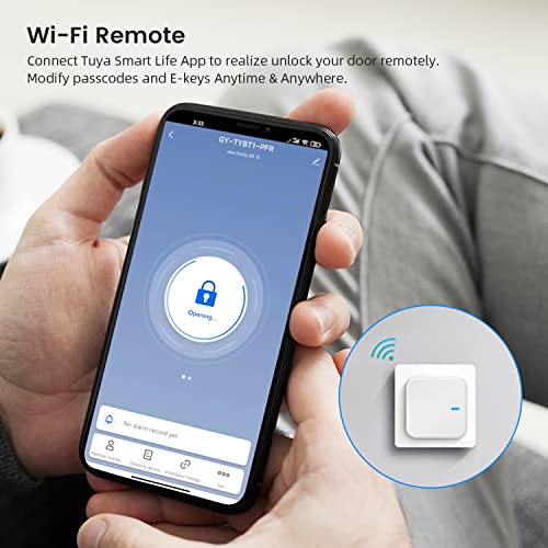 LOQRON Wi-Fi Gateway for Tuya Smart Door Lock, Wi-Fi Bridge for Bluetooth Lock Remotely Control with Tuya/SmartLife App, Gateway Smart Hub Remote Control for Door Locks