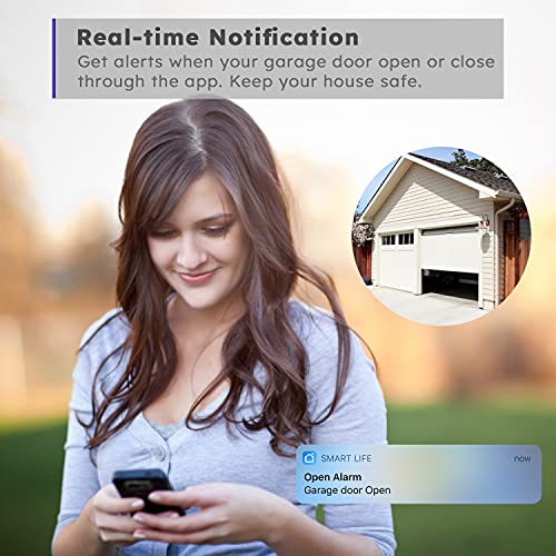 AGSHOME Smart Garage Door Opener Remote (2nd Gen), Universal Wi-Fi Garage Door Controller, wirling-Free, APP Control, Compatible with Alexa, Google Assistant, Siri, No Hub Needed