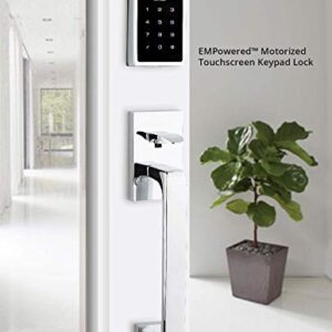 Emtek Empowered Motorized Touchscreen Keypad Smart Deadbolt - Connected by August, Flat Black Coated (US19), Model: EMP1101US19